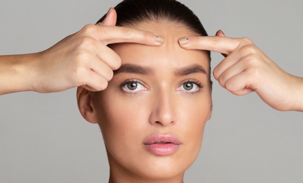 Injectable treatment for forehead lines at Edmond Oklahoma aesthetic clinic