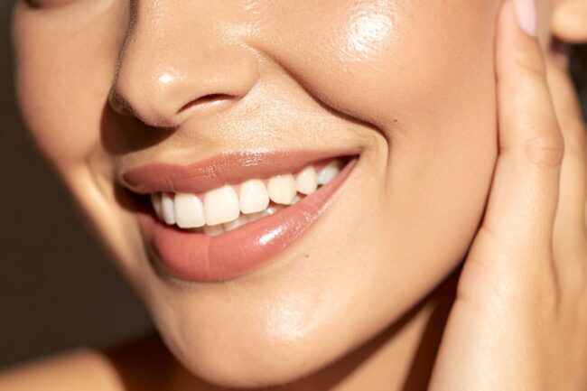 Dermal filler treatment for smile lines at Edmond Oklahoma aesthetic clinic